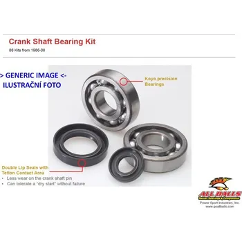 Kliková hřídel Ložiska + těsnění klikovky sada All Balls Racing CB24-1001