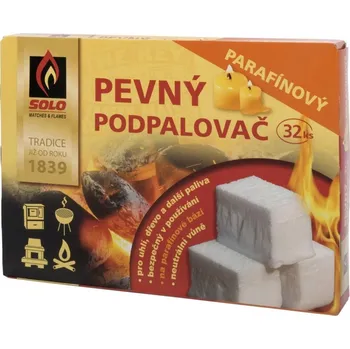 Podpalovač SOLO Pevný podpalovač parafínový 32 ks