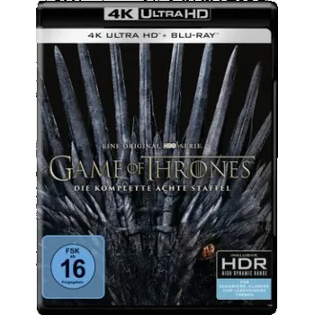 Blu-ray film Game of Thrones 4K. Staffel.8, 3 UHD-Blu-ray + 3 Blu-ray – Peter Dinklage,Lena Headey