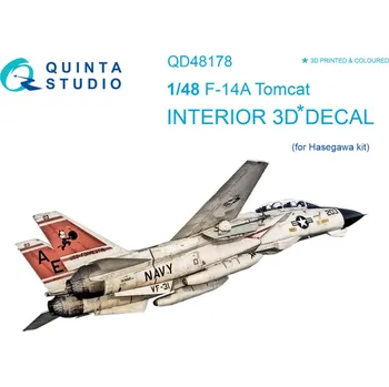 Plastikový model Quinta studio 1/48 F-14A 3D-Print&col.Interior (HAS)