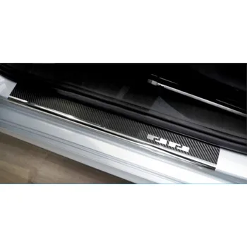 Tuning Prahové lišty Škoda Fabia IV 2021-2025 • nerez s karbonem • Alu-Frost