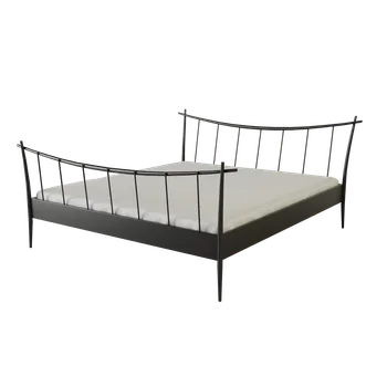 Postel Kovová postel JOLLY Povrchová úprava: stříbrná RAL 9006, Rozměr: 120 x 200 cm