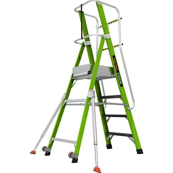 Žebřík Profesionální, nevodivý, bezpečnostní, plošinový žebřík Stadium 4 Step