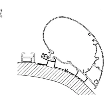 Autodoplněk Thule Adaptér TO9200/6200/6300 Od roku 2014 400cm