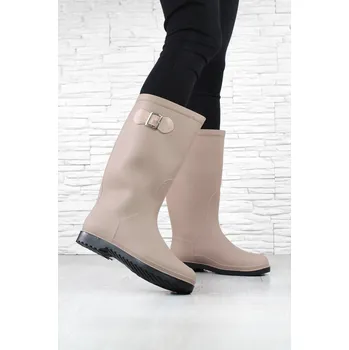 Dámské holínky Béžové dámské holínky HM-89BE Velikost: 38