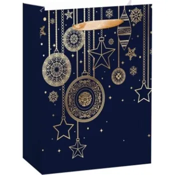 Dárková taška Flexio Dárková taška L - Zlaté ornamenty