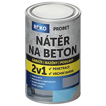 barva na beton Roko Probet Nátěr na beton 6011 světle zelený 5 kg