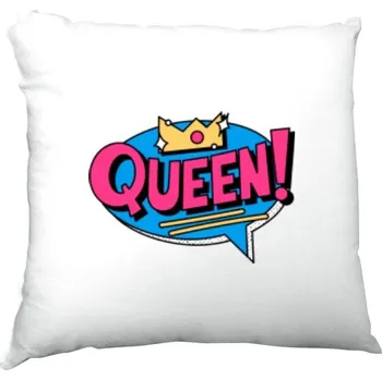 Polštář Polštář saténový s potiskem Polštář saténový s potiskem Queen
