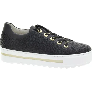 Dámské tenisky GABOR Dámské kožené černé tenisky s propléteným vzorem 86.499.01-245 Velikost 39
