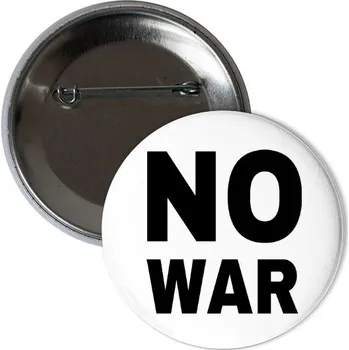 Odznáček s potiskem No War