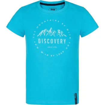 Chlapecké tričko Chlapecké triko - LOAP Boofil, tyrkysová Barva: Tyrkysová, Velikost: 110-116