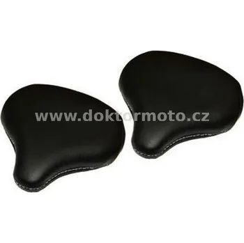 Sedlo na kolo Sedlo přední + zadní - černé, koženka (Pérák)