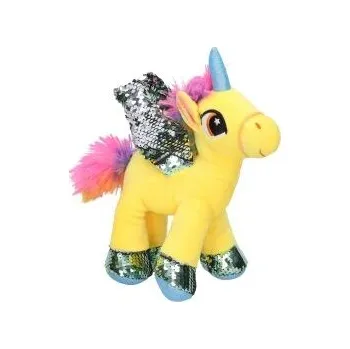 plyšák Jednorožec plyšová hračka 23 cm Barvy: žlutá