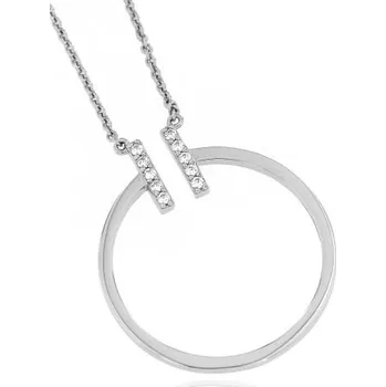 Náhrdelník Zlatnictví U Kostela Dámský stříbrný řetízek se zirkony 610 604468554