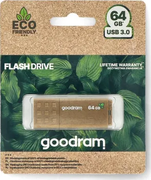 USB flash disk GOODRAM UME3 Eco Friendly 64 GB hnědá (UME3-0640EFR11)