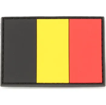 Nášivka JTG PVC 3D nášivka "vlajka Belgie" - barevná