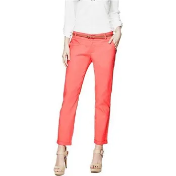 Dámské kalhoty GUESS dámské kalhoty Aurelia Trousers korálová 27