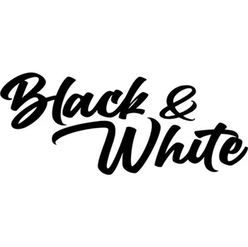 Samolepicí dekorace na vozidlo Samolepka Black & White na auto a motorku, tuning nálepka (5423)