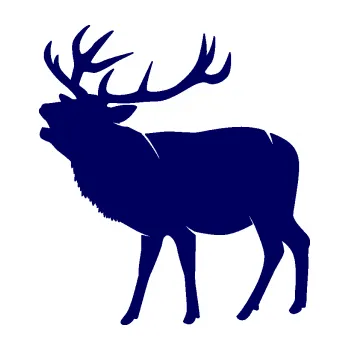 Samolepící dekorace SAMOLEPKA Jelen 005 levá (23 - tmavě modrá) NA AUTO, NÁLEPKA, FÓLIE, POLEP, TUNING, VLASTNÍ TEXT, TISK, AUTOSAMOLEPKY.cz, POLEPY, OBRÁZEK, LOGO, SAMOLEPKY