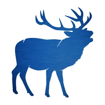 Samolepící dekorace SAMOLEPKA Jelen 005 pravá (65 - škrábaný kov modrý) NA AUTO, NÁLEPKA, FÓLIE, POLEP, TUNING, VLASTNÍ TEXT, TISK, AUTOSAMOLEPKY.cz, POLEPY, OBRÁZEK, LOGO, SAMOLEPKY