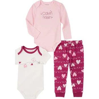 Kojenecká souprava Calvin Klein bodýčka a tepláčky pro miminko Lucy 3 - 6 m