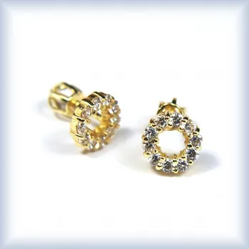 Náušnice žluté zlato