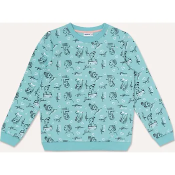 Chlapecká mikina Dívčí mikina - Winkiki WTG 82250, tyrkysová Barva: Tyrkysová, Velikost: 152