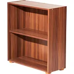 Praktická knihovna 60360 ořech, 1 police, moderní design, kompaktní rozměry