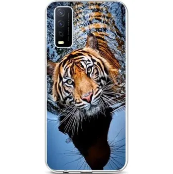 Pouzdro na mobilní telefon Kryt Vivo Y11s silikon Tygr (obal neboli pouzdro na Vivo Y11s)