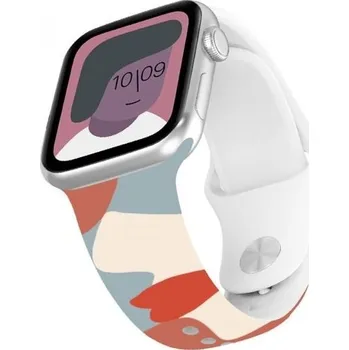 Řemínek na hodinky Silikonový řemínek s abstraktním vzorem pro Apple Watch Ultra 49mm / 46mm / 45mm / 44mm / 42mm - modročervený