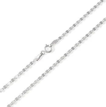 Řetízek Lillian Vassago Zlatý plný řetízek typu Valentino LLV31-GCH036 Barva zlata: Bílá, Délka řetízku: 45 cm