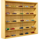 Masivní buková vitrína ACQUARIO s bezpečnostními skly, 80x60 cm