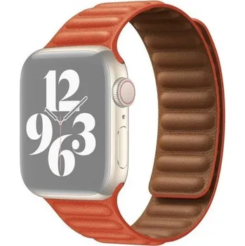 Řemínek na hodinky Řemínek kožený tah pro Apple Watch 42mm / 41mm / 40mm / 38mm - cihlový