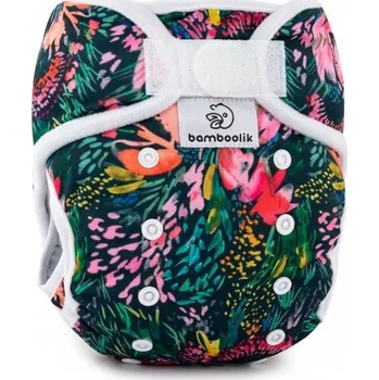 látková plena Bamboolik Kapsová plenka DUO s vkládací plenkou Květy