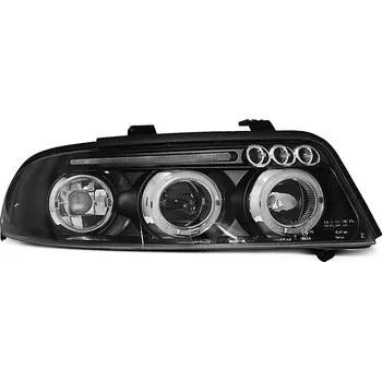 Přední světlomet TUNING-TEC Přední světla Audi A4 99-01 facelift Angel Eyes černé + 3xled