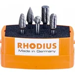 Rhodius frézy stopkové TOP Line, tvrdokovové, sada 5 dílů - 053-305860