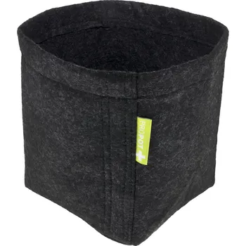 Květináč Textilní květináč PROPOT 15x15x20cm, 4L (Čtyřlitrový textilní květináč ProPot v černé barvě. Rozměry 15x15x20cm. Hustota látky 260gr/m2 a posílené dno. Ekologická nádoba na pěstování rostlin od Garden High Pro.)