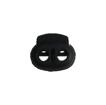 Brzda, brzdička, stoper s dvěma dírkami 20x24 mm, průvlak 4 mm