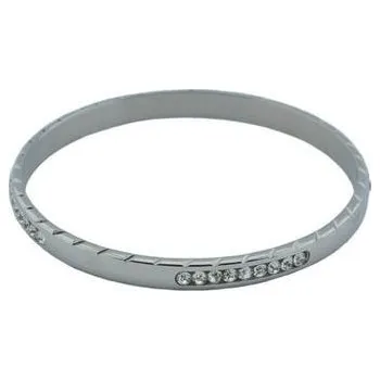 Náramek Doria Náramek stříbrný z oceli se zirkony L142