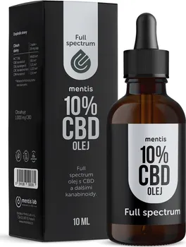 CBD Mentis Lab Full Spectrum 10 % CBD olej 10 ml