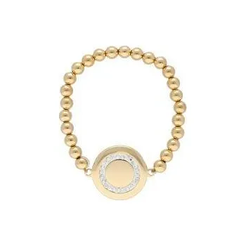 Náramek Doria Náramek na gumičce z oceli zlatý s medailony L233