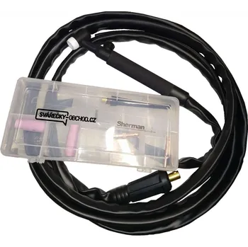 Příslušenství ke svářečce Sherman TIG svařovací hořák T-17V 4m 35-50