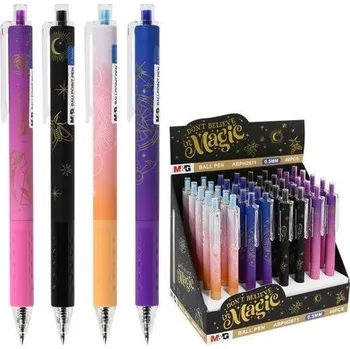 Grafitová tužka Propiska M&G Don´t Believe In Magic 0,5 mm (Kuličková tužka M&G 0,5 mm, modré v moderních barvách, klasický stiskací mechanismus, plastové tělo. Různé barvy, zboží bude dodáváno dle aktuálních skladových zásob.)