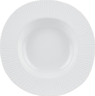 Porcelánový hluboký talíř s vroubky