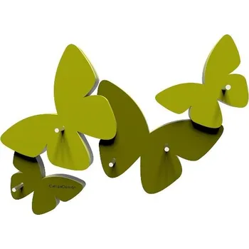 Hodiny Designové háčky na klíče 50-18-1 CalleaDesign 29cm (více barev) Barva vínová červená-65 - RAL3003