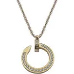 Doria Náhrdelník z oceli s přívěskem rose gold I215