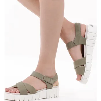 Dámské lodičky Caprice dámské sandály 9-28258-28 Barva: zelená, Velikost: 39