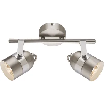 Bodové svítidlo Globo 57352-2 | APPLE bodové | 2x GU10 | LED | 10W | nikl | Š: 30 cm |