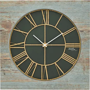 Hodiny Dřevěné hodiny AMS 9640