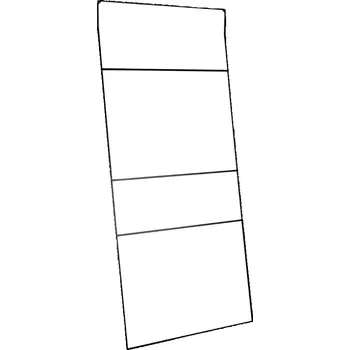 Držák na ručník Nordic Design Černý kovový koupelnový žebřík Reynor 180 x 80 cm